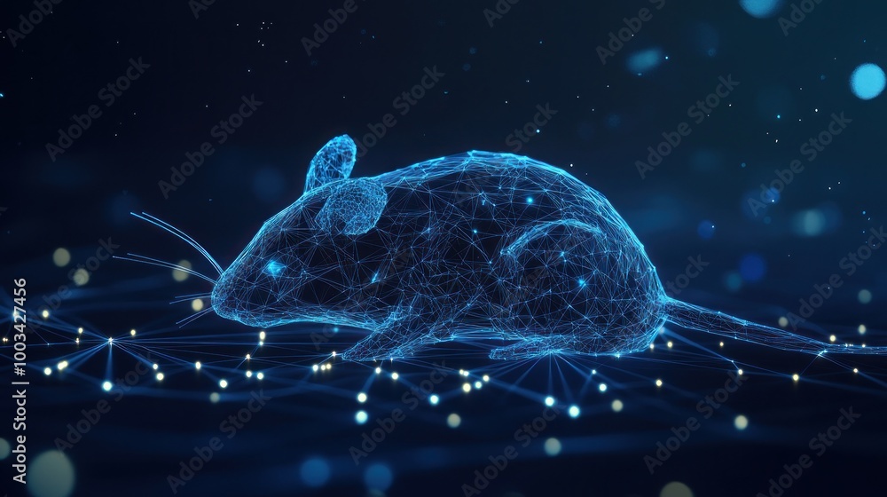 Poster digital mouse in a network of connections