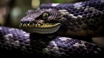 Fototapeta premium Close-up of a Boa Constrictor's Head