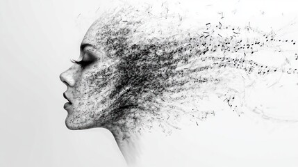 visage note de musique
