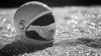 solitary astronaut figure in a sleek helmet floats in the vast emptiness of space. The scene symbolizes exploration, human curiosity, and the quest for knowledge beyond our planet