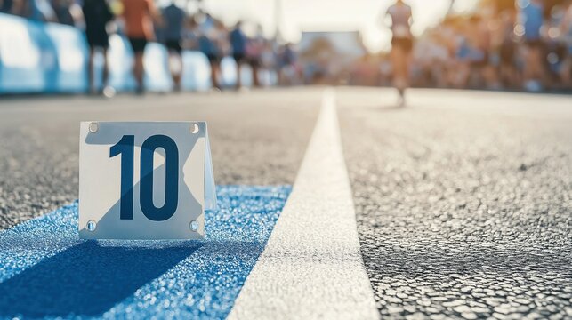 Marathon Bib Number Display