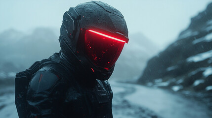 solitary astronaut figure in a sleek helmet floats in the vast emptiness of space. The scene symbolizes exploration, human curiosity, and the quest for knowledge beyond our planet