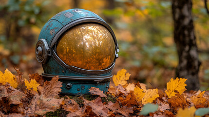 solitary astronaut figure in a sleek helmet floats in the vast emptiness of space. The scene symbolizes exploration, human curiosity, and the quest for knowledge beyond our planet
