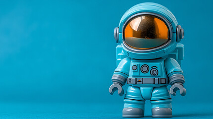 solitary astronaut figure in a sleek helmet floats in the vast emptiness of space. The scene symbolizes exploration, human curiosity, and the quest for knowledge beyond our planet