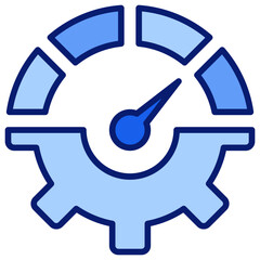 Optimization Icon Blue Color Icon