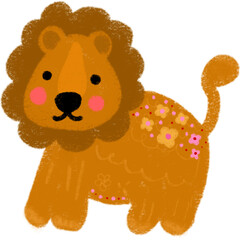 Set of cute safari animals. Raccoon, giraffe, elephant, zebra, tiger, lion, hippo, toucan. Zoo wild animals set.