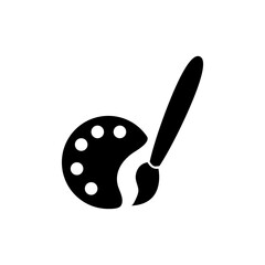 Paint brush icon vector,  Palette vector illustration for web and app..eps