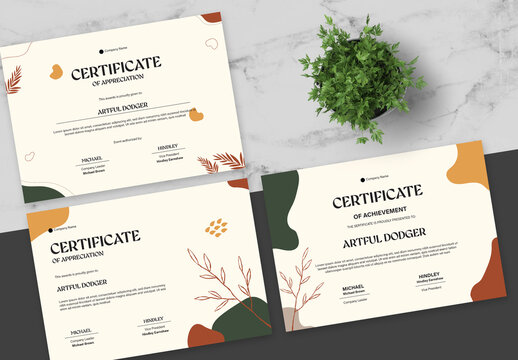 Green and White Certificate
