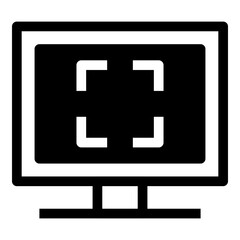 Monitor Screenshot Simple Solid Icon