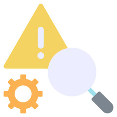 Risk Analysis Icon Flat Icon