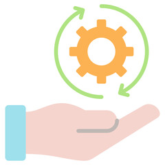 Management Icon Flat Icon