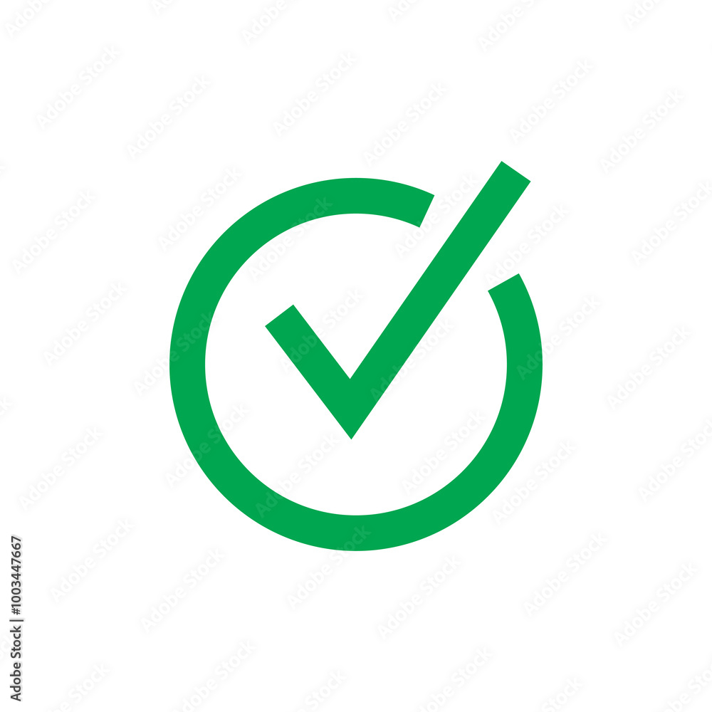 Poster check mark icon, vector flat black simple illustration for web and app..eps