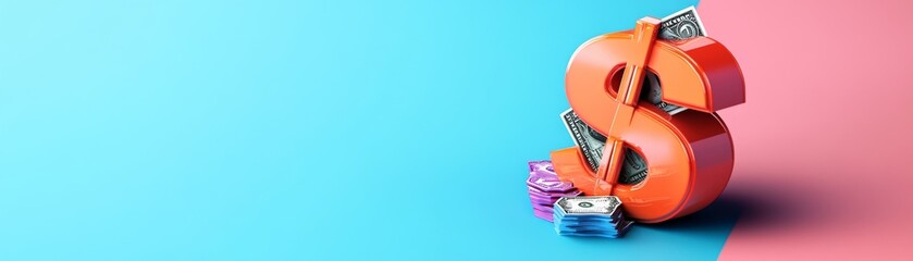 Currency Symbol Molding Process Illustration