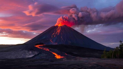 Active Volcano Eruption image