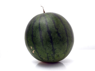 Fresh watermelon, round whole fruit