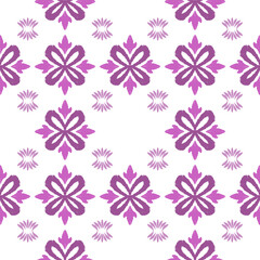 Purple, and white embroidery, motif ethnic ikat seamless textile illustration, print striped ornament, pattern, design for wrapping, silk, scarf, clothing, background, textile, carpets, curtains.
