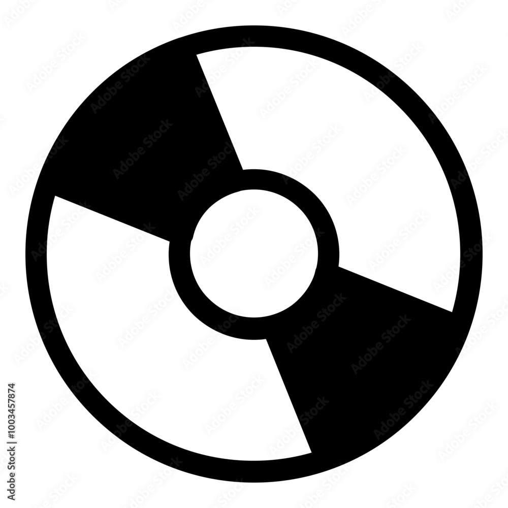 Poster compact disk simple solid icon