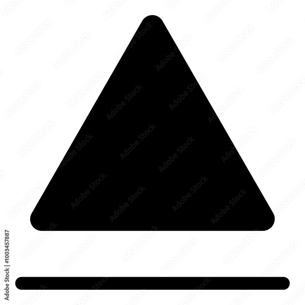 Poster open disk simple solid icon