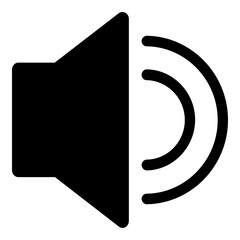Sound High Simple Solid Icon