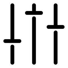 Adjustment Bar Simple Solid Icon