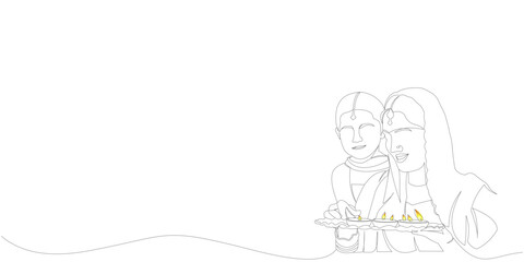 Vector design of mother and daughter celebrating diwali festival
