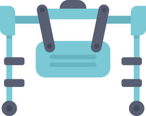 Medical equipment hanging from ceiling in hospital room for patients recovering after surgery