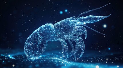 Digital Lobster: A Futuristic Artwork