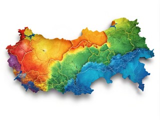 A visual exploration showcasing the countries that share borders with Turkey, highlighting geographical relationships