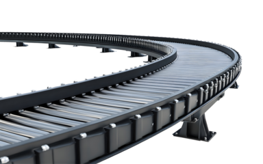 Conveyor Belt Cutout on Transparent Background