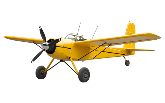 Crop Duster Cutout on Transparent Background