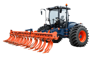 Disc harrow isolated with Transparent Background