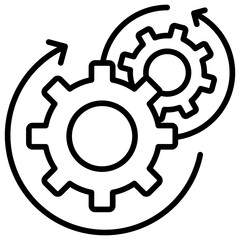 Automation Icon Outline Icon