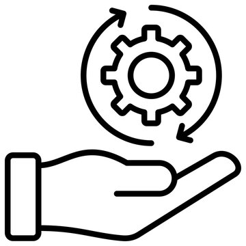 Management Icon Outline Icon