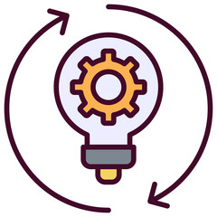 Innovation Icon Outline Color Icon