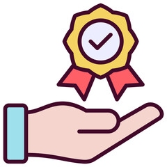 Quality Icon Outline Color Icon