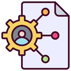 Procedure Icon Outline Color Icon