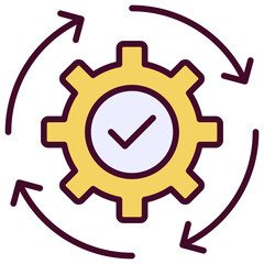 Process Icon Outline Color Icon