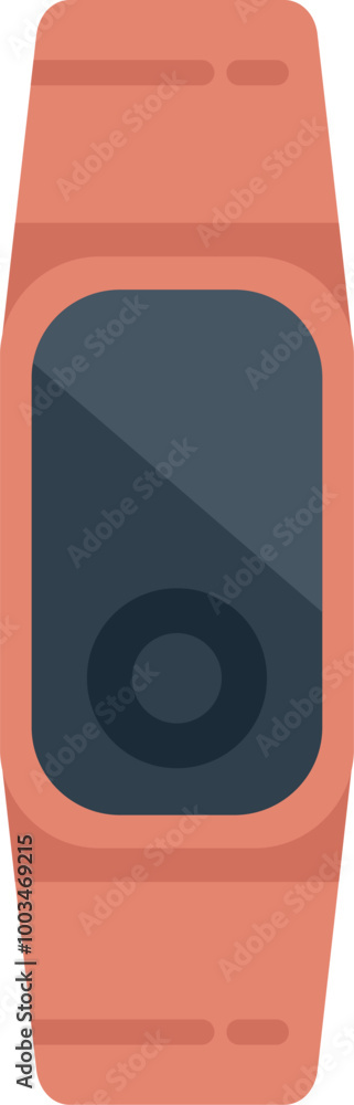Poster modern smartwatch presenting empty display screen presenting latest mobile app design, isolated on w