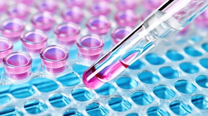 Colorful Liquid Droplets in Laboratory Pipetting Experiment