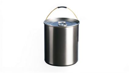 tin can isolated on white or  transparent background