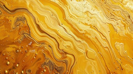 Floating Gold Particles: Abstract Background Featuring Glitter and Bokeh on Black