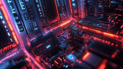 Obraz premium Abstract Digital Circuitry