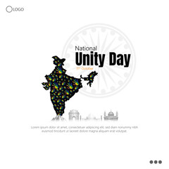 Obraz premium National Unity Day, celebrated on October 31st in India, honors the birth anniversary of Sardar Vallabhbhai Patel, a key figure in the country's independence and unification.