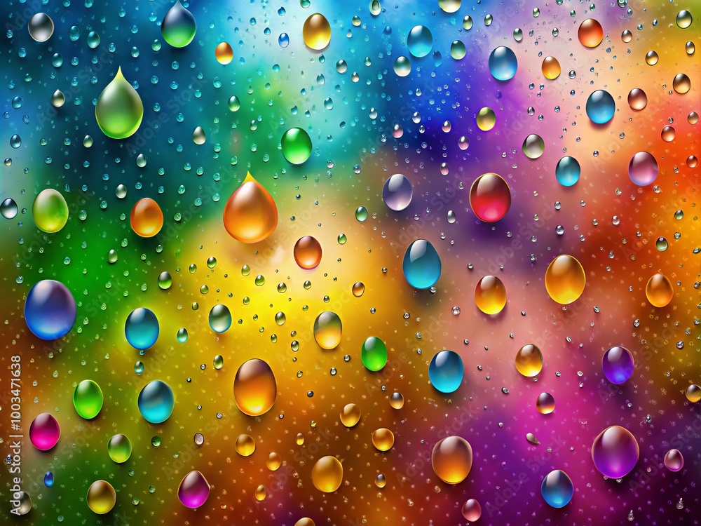 Poster isolated rain drops on a transparent background ideal for creative design projects and weather-theme