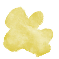 Yellow Watercolor Paint Decoration