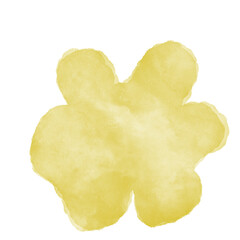 Yellow Watercolor Paint Decoration