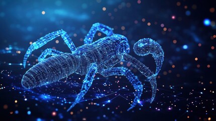 Scorpio Zodiac Sign - Digital Constellation Art