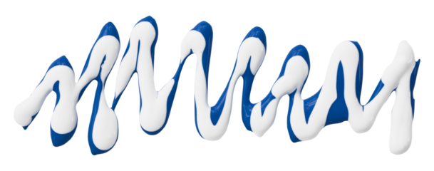 blue watercolor drop zigzag isolated on transparent background