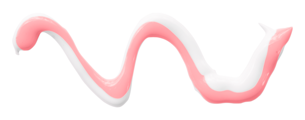 pink watercolor drop zigzag isolated on transparent background