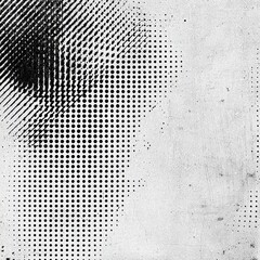 Black & white halftone pattern